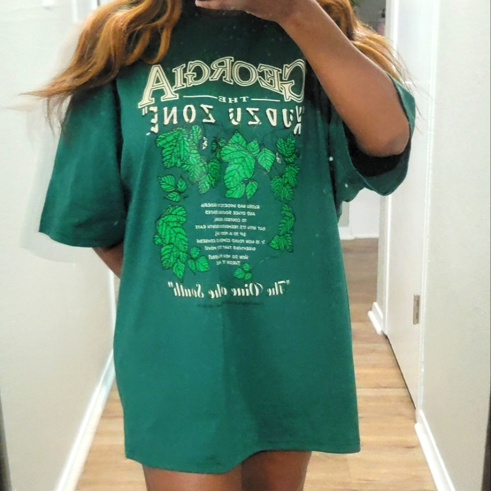 Georgia The KUDZU ZONE Green Graphic T-Shirt